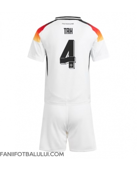 Germania Jonathan Tah #4 Echipament de Fotbal Replică European 2024 Copii Acasa (+ Șorturi)